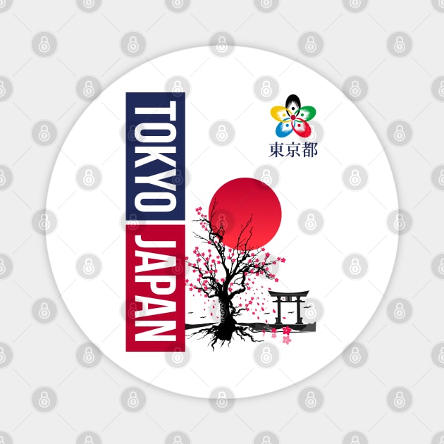 TOKYO 2021 Limited Edition 2 Sided Magnet by VISUALUV